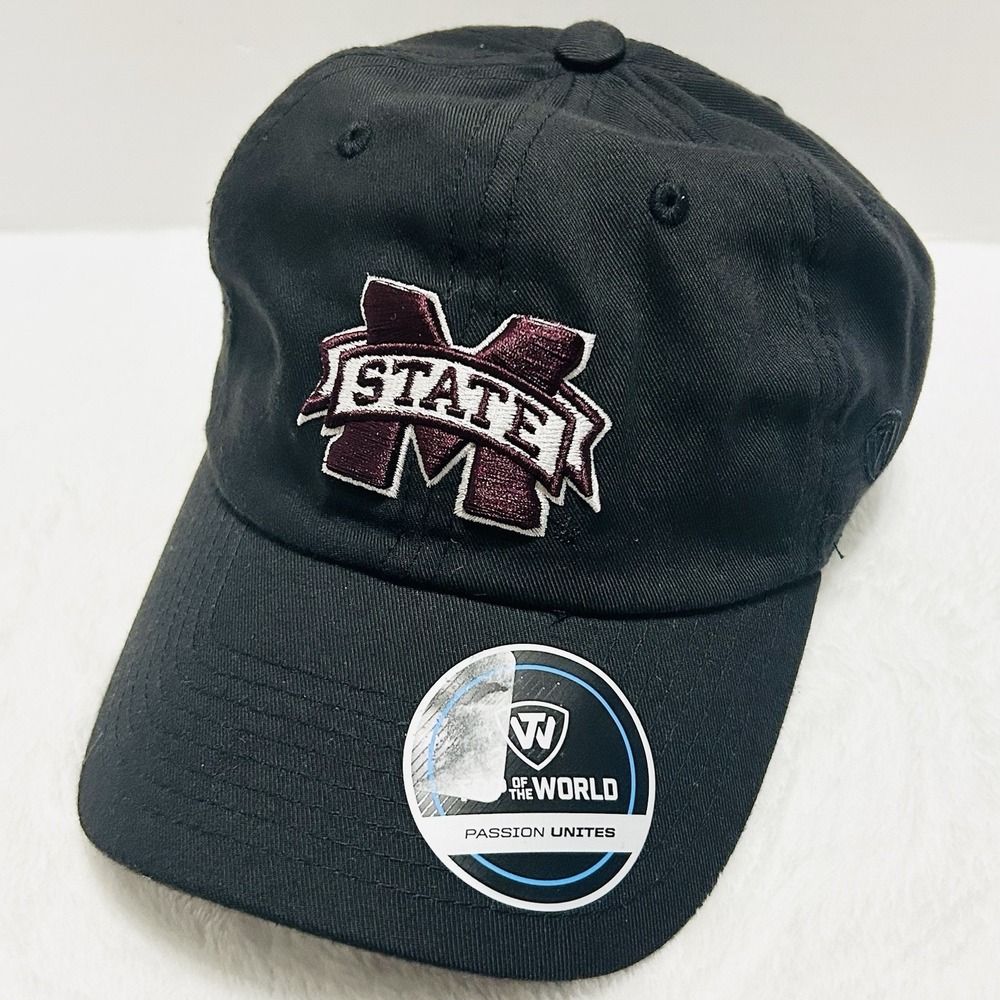 Top of the World Mississippi State Bulldogs Dad‎ Hat Cap Adjustable Strap Black